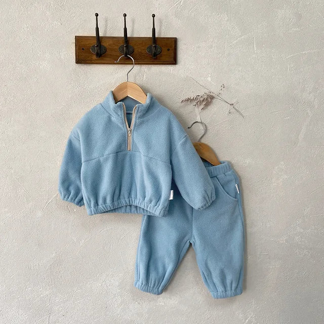 Fleece Zip Up 2pc Set