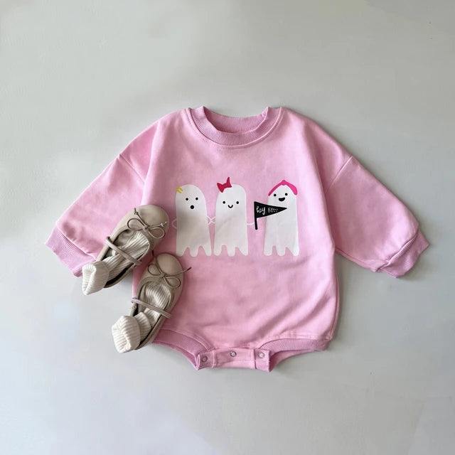 Halloween Mean Babies Sweater Romper