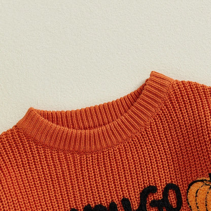 Halloween You Go Ghoul Embroidered Jumper