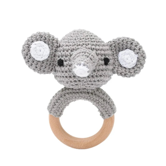 Crochet Animal Teething Rattle