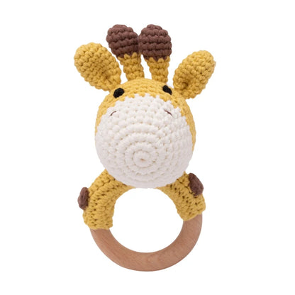 Crochet Animal Teething Rattle