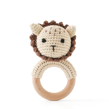 Crochet Animal Teething Rattle