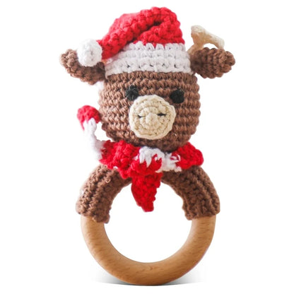 Crochet Animal Teething Rattle