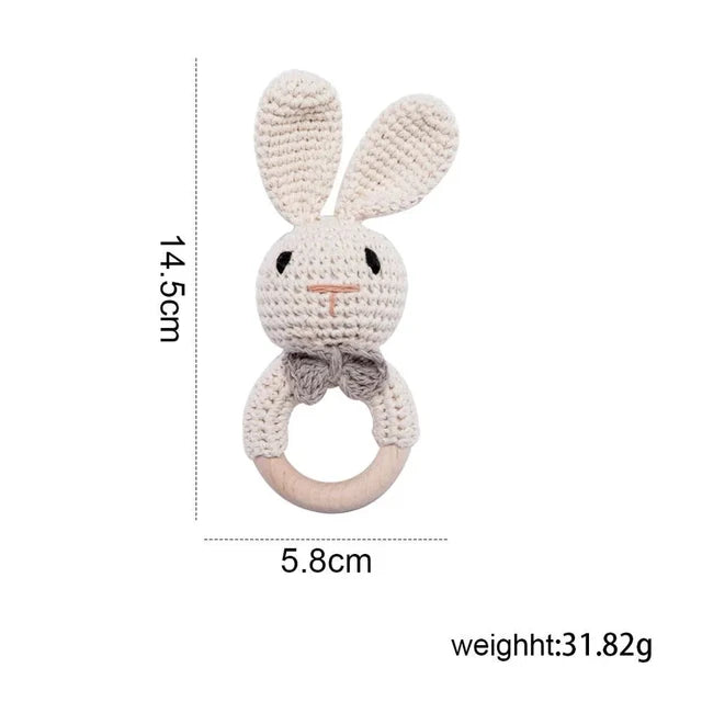 Crochet Animal Teething Rattle