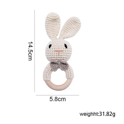 Crochet Animal Teething Rattle