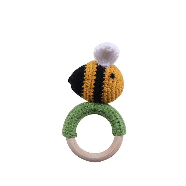 Crochet Animal Teething Rattle