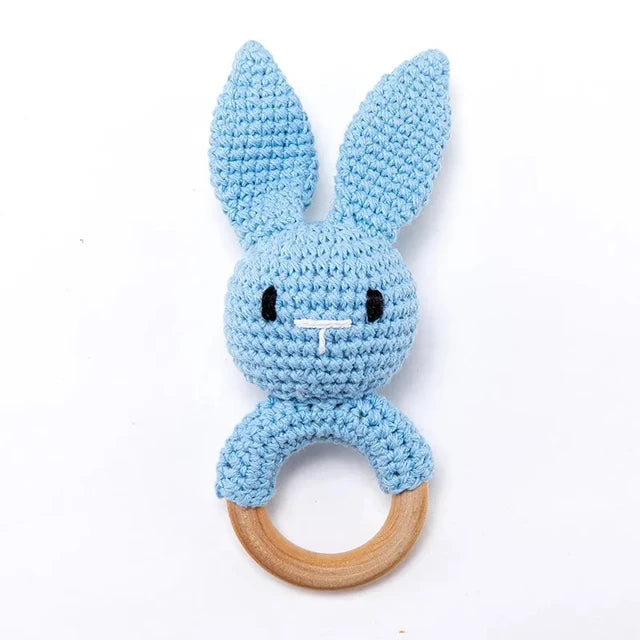 Crochet Animal Teething Rattle