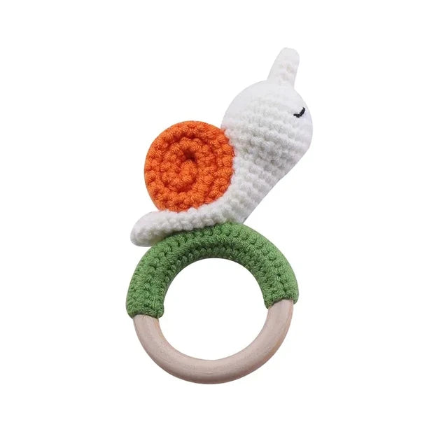 Crochet Animal Teething Rattle