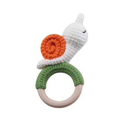 Crochet Animal Teething Rattle