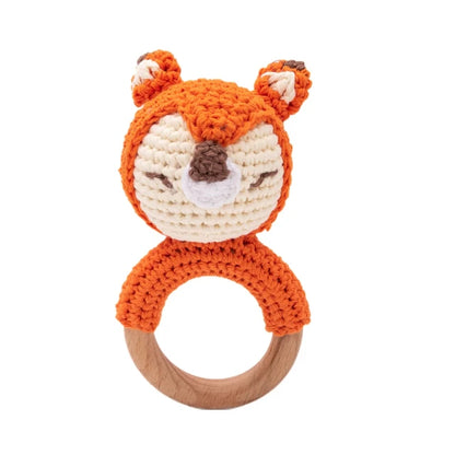 Crochet Animal Teething Rattle