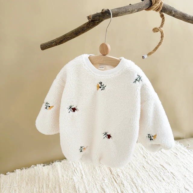 Flower Fleece Romper