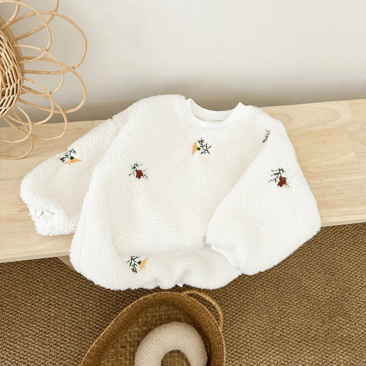 Flower Fleece Romper