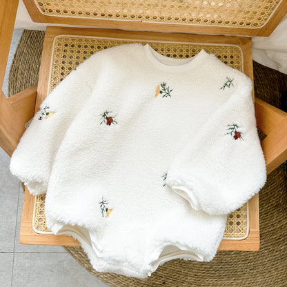 Flower Fleece Romper