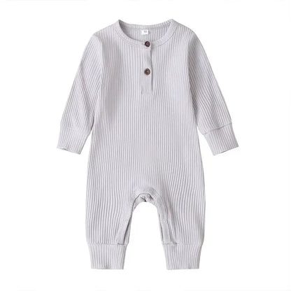 Henley Neckline Cotton Sleepsuit