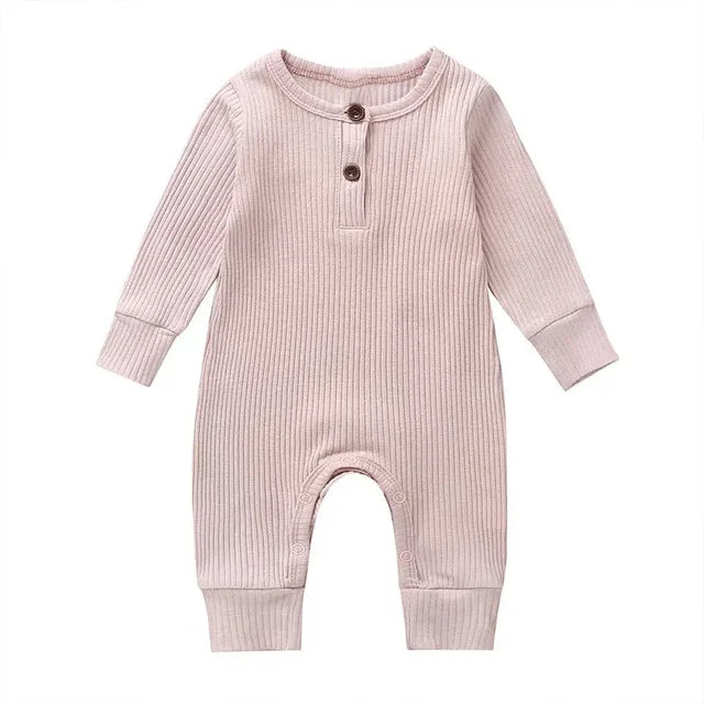 Henley Neckline Cotton Sleepsuit