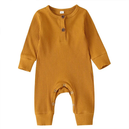 Henley Neckline Cotton Sleepsuit