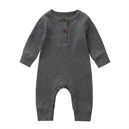 Henley Neckline Cotton Sleepsuit