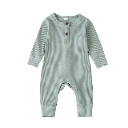 Henley Neckline Cotton Sleepsuit