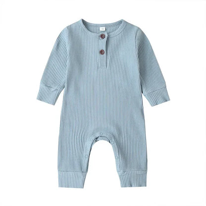 Henley Neckline Cotton Sleepsuit