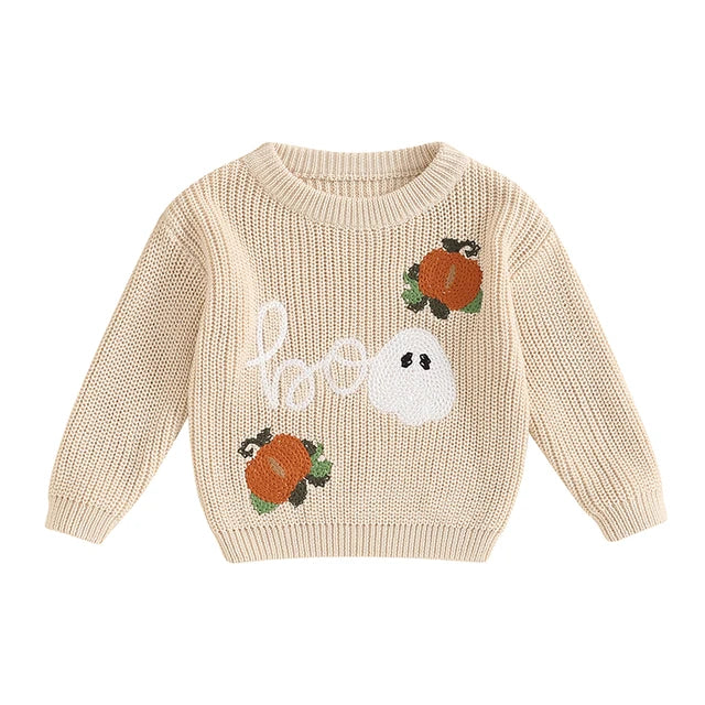 Boo Halloween Knitted Sweater