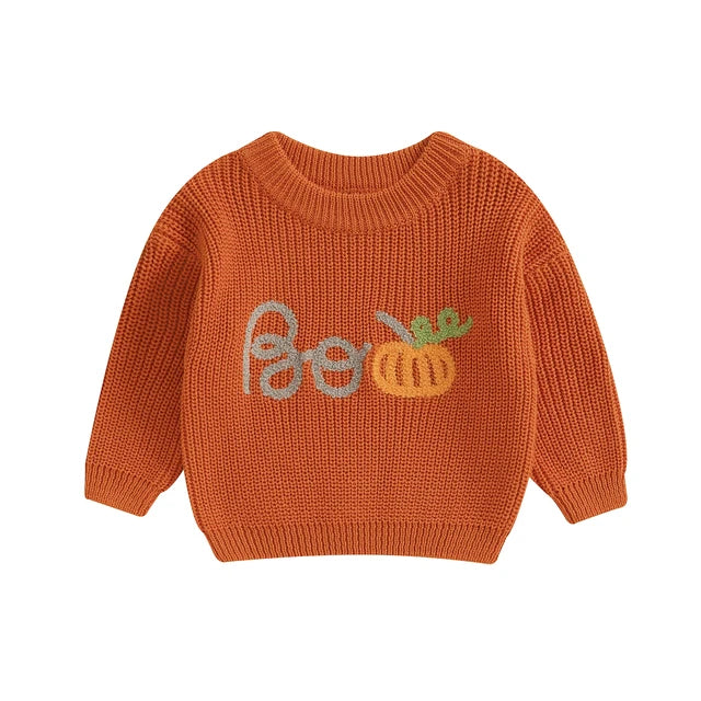 Boo Halloween Knitted Sweater