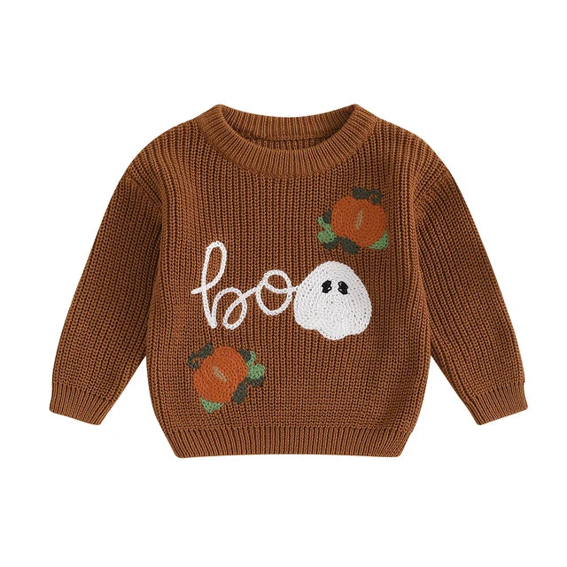 Boo Halloween Knitted Sweater