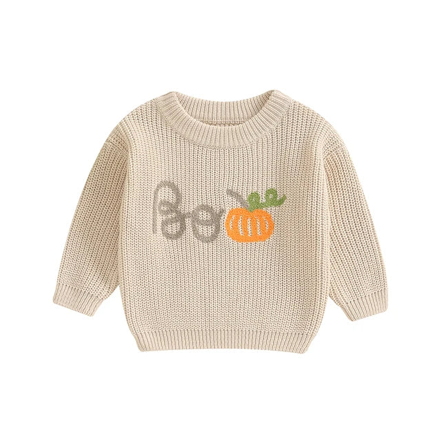 Boo Halloween Knitted Sweater