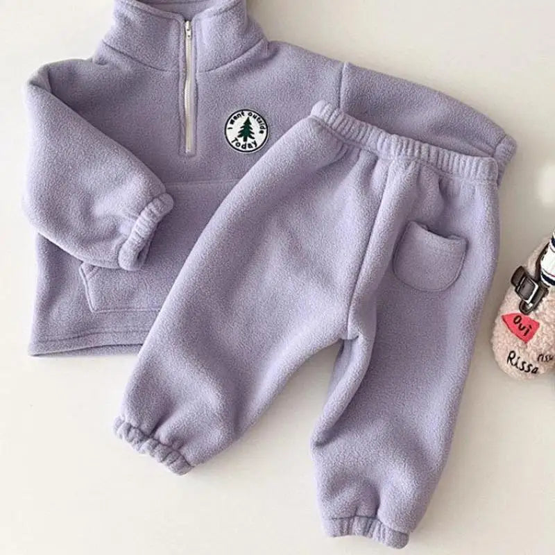 Zip Fleece 2pc Set