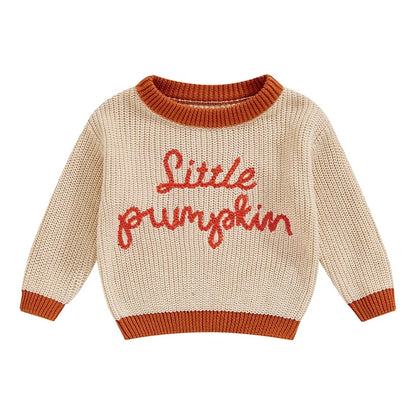 Halloween Little Pumpkin Embroidered Jumper