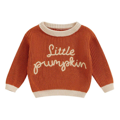 Halloween Little Pumpkin Embroidered Jumper