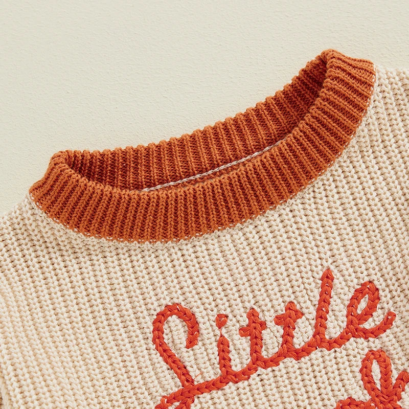 Halloween Little Pumpkin Embroidered Jumper