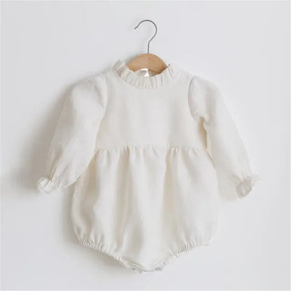 Cotton Peasant Blouse Romper