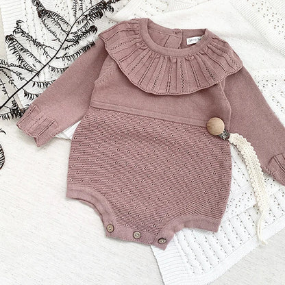 Knitted Ruffle Romper