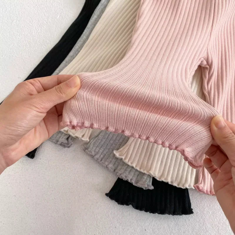 Ribbed Flare Leggings