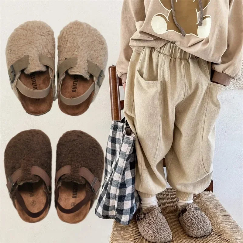 Fleece Clog Slipper Shoes