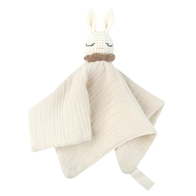 Crochet Rabbit Muslin Comforter