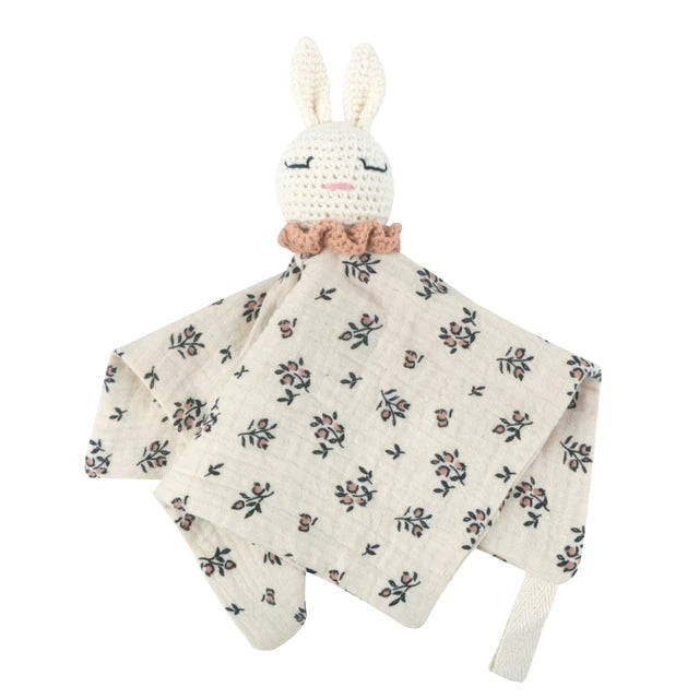 Crochet Rabbit Muslin Comforter