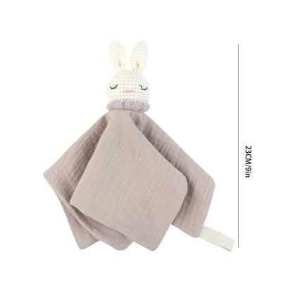 Crochet Rabbit Muslin Comforter