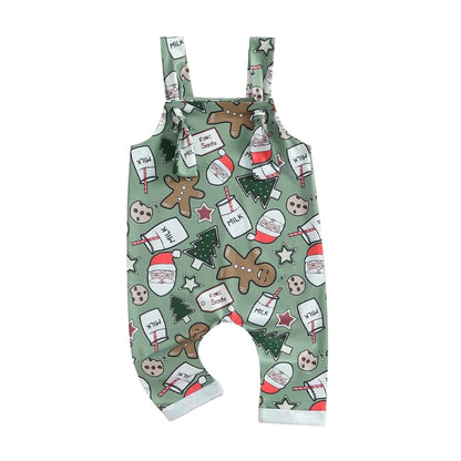 Christmas Print Dungarees