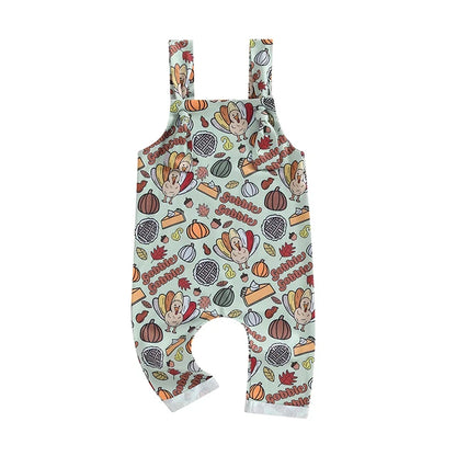 Christmas Print Dungarees