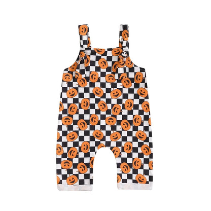 Halloween Pumpkin Dungarees