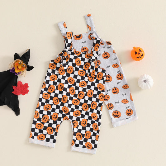 Halloween Pumpkin Dungarees