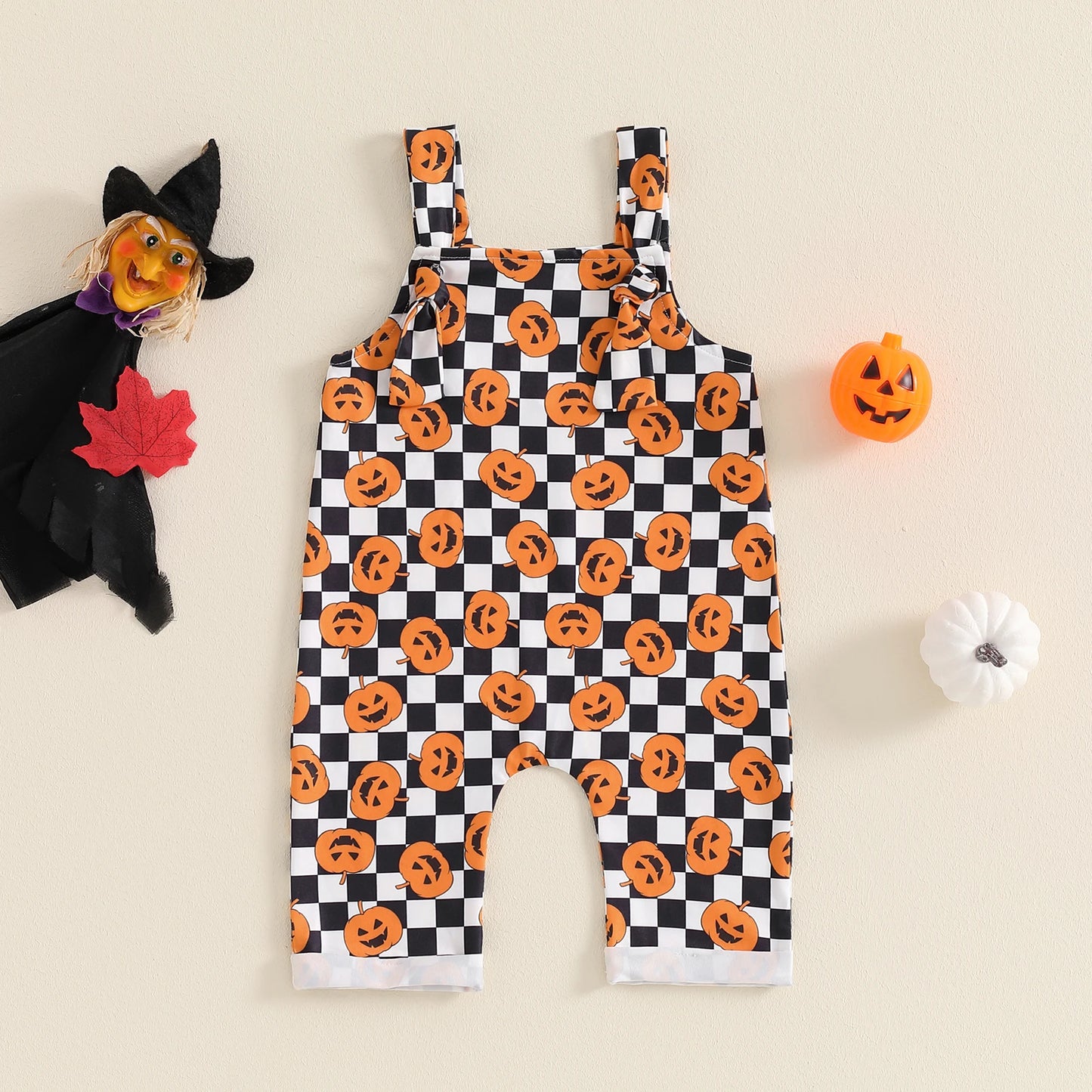 Halloween Pumpkin Dungarees