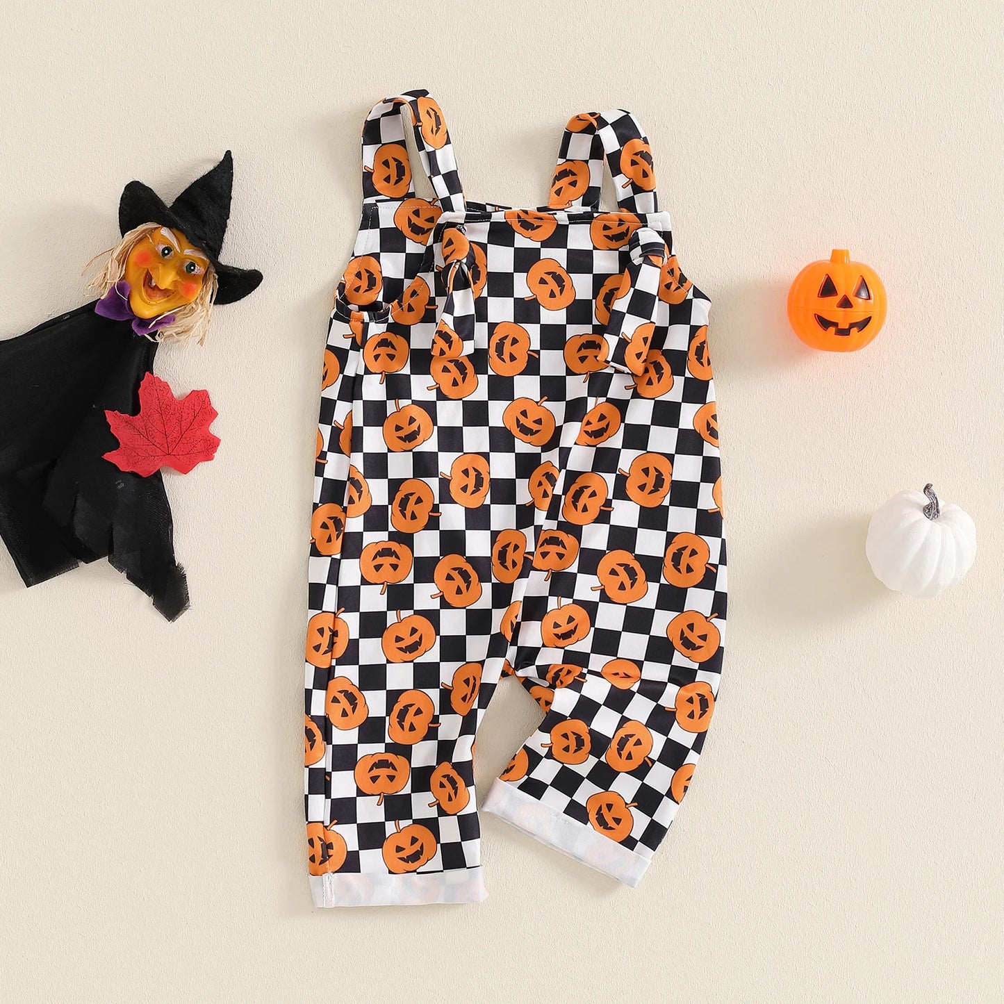 Halloween Pumpkin Dungarees