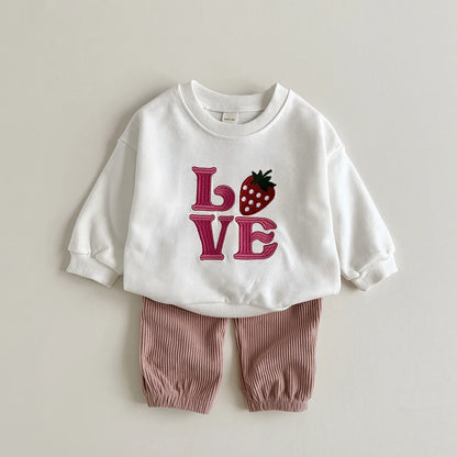 Embroidered Fruit 2pc Set