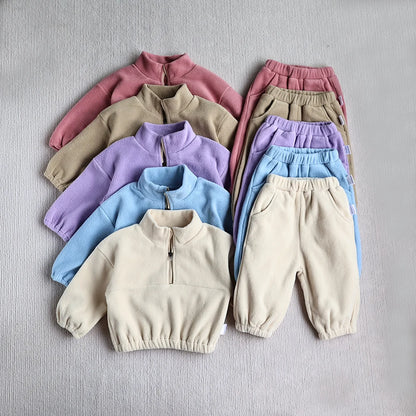 Fleece Zip Up 2pc Set