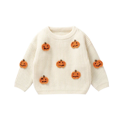 Halloween Knitted Pumpkin Jumper