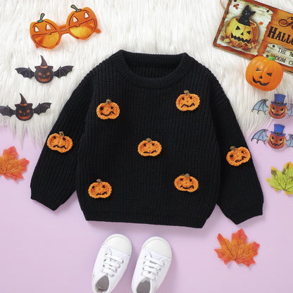 Halloween Knitted Pumpkin Jumper