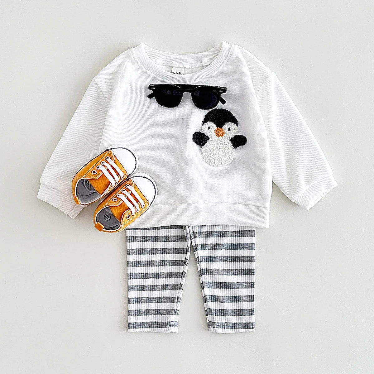 Winter Embroidered Cartoon 2pc Set