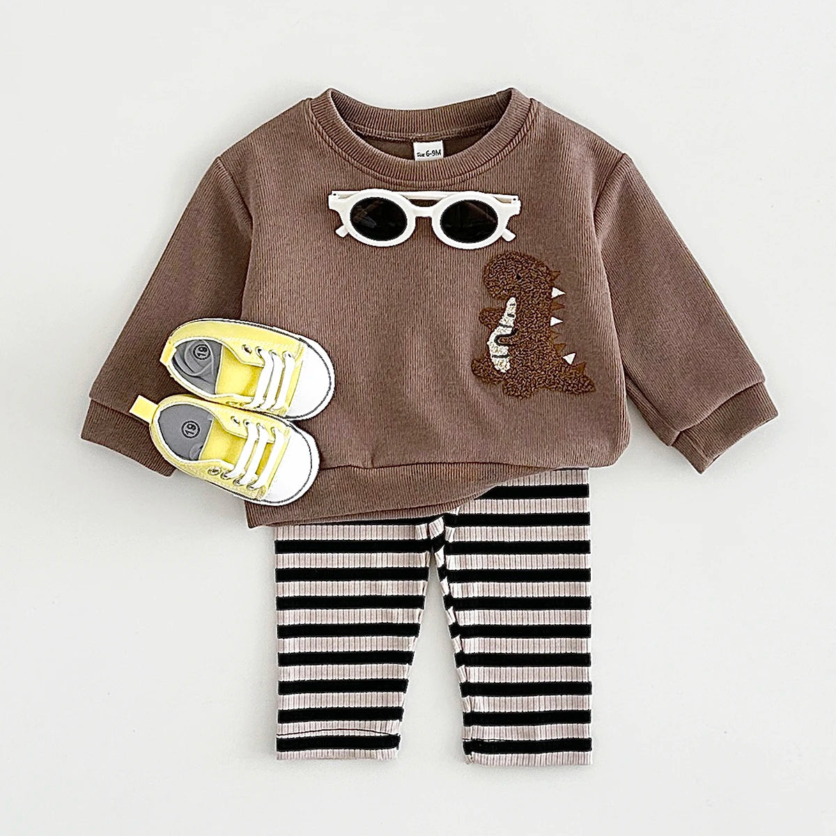 Winter Embroidered Cartoon 2pc Set